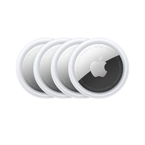 Apple AirTag 4er Pack - Finde und behalte deine Sachen im Blick: Schlüssel, Geldbörsen, Gepäck, Rucksäcke und mehr....